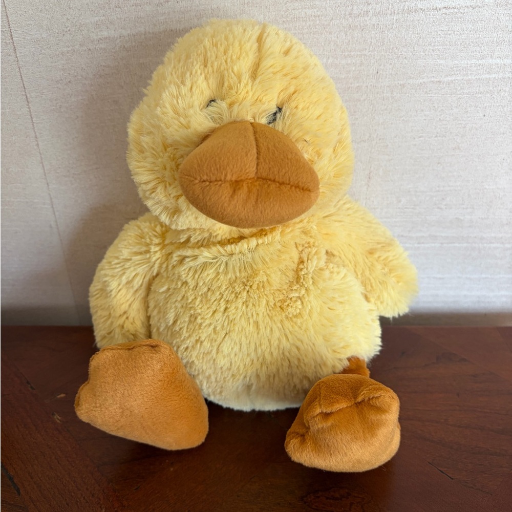 Cozy Plush Warmiesl Yellow Duckling Microwavable Plush heated for relaxation